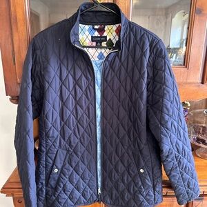 Lands' End Women’s Navy Quilted Jacket
